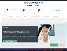 Tablet Screenshot of injurychiropractormesa.com